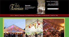 Desktop Screenshot of letsentertainpartyrental.net
