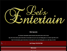 Tablet Screenshot of letsentertainpartyrental.net